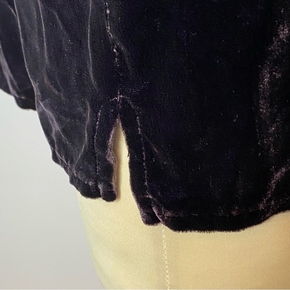 Eileen Fisher Purple Silk Velvet Sleeveless Top - Picture 6 of 9
